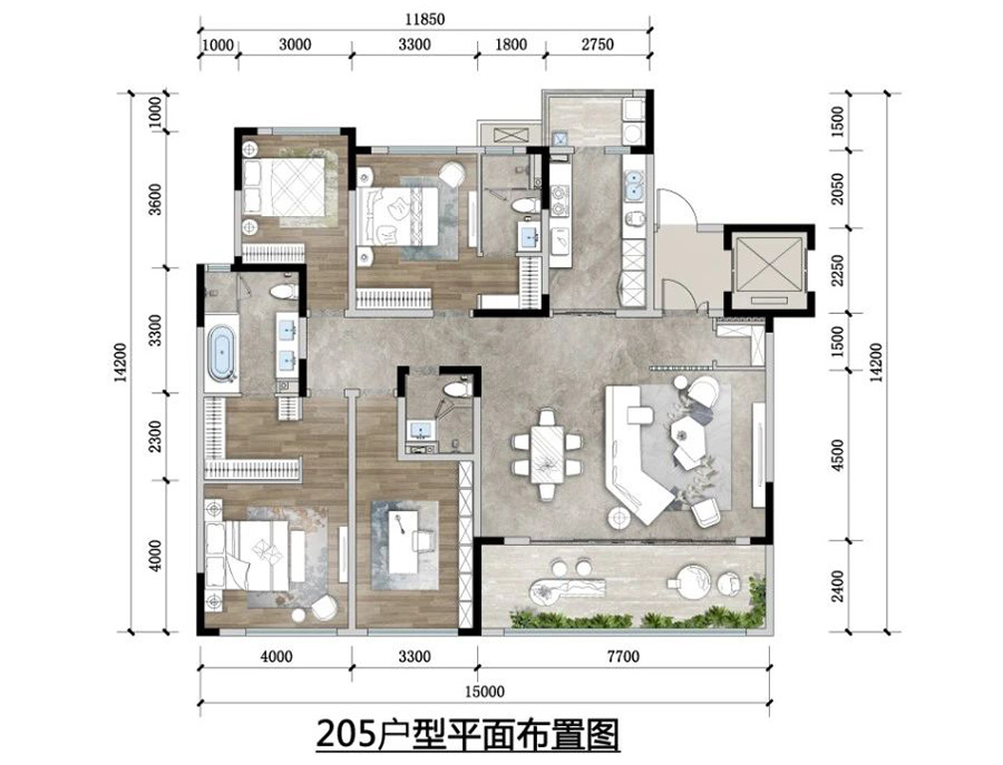 融創(chuàng)國賓雅集戶型圖
