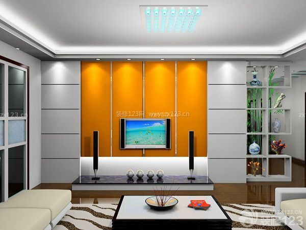 90平米新房如何省錢：電視墻材料