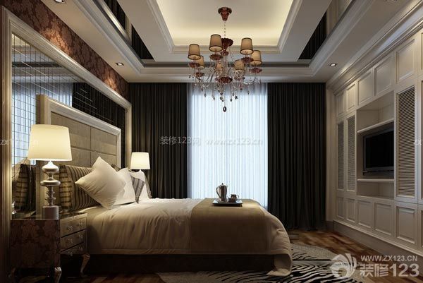 家裝半包中奢華風格效果圖