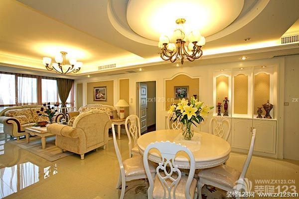 簡歐客廳效果圖