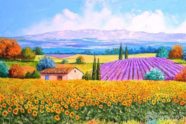 家居裝飾油畫畫選擇技巧2:與房間色調成對比