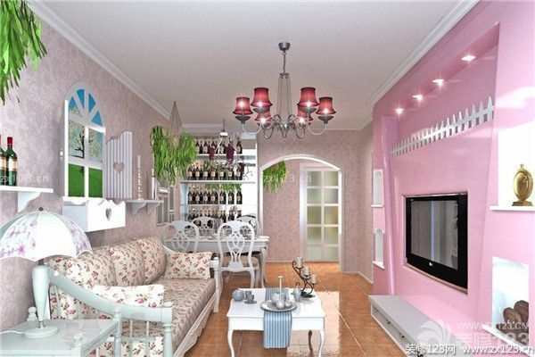 家裝韓式田園風格之客廳