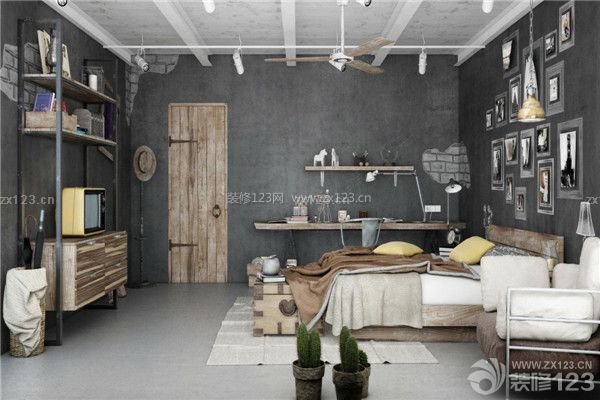 工業風格臥室