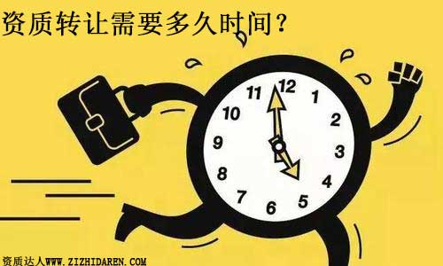 資質(zhì)轉(zhuǎn)讓需要多久時間